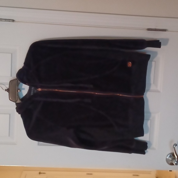 🌺Kenneth Cole Reaction Dark Blue Zip-Up Hoodie - Picture 6 of 9